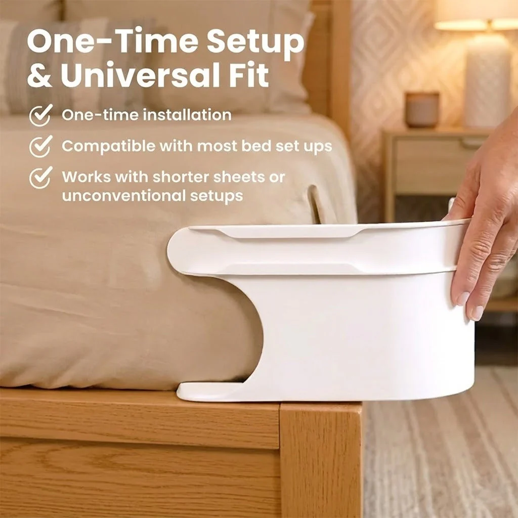 Daphtora® Fitted Bed Sheet Holders Firm Sheet Grip with Invisible Strips - Image 3