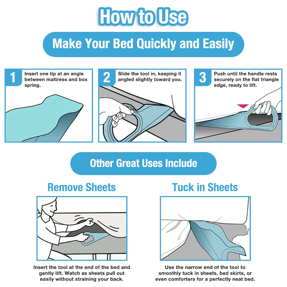 Daphtora® Mattress Lifter & Bed Maker Tool for Changing Bed - Image 9