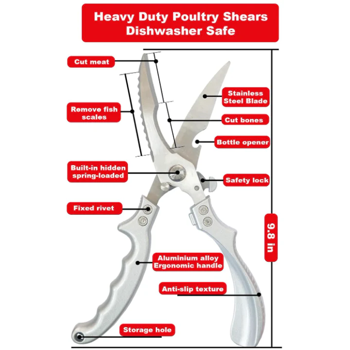 ✨Daphtora® Safe Multi-Functional Stainless Steel Kitchen Scissors - Image 6