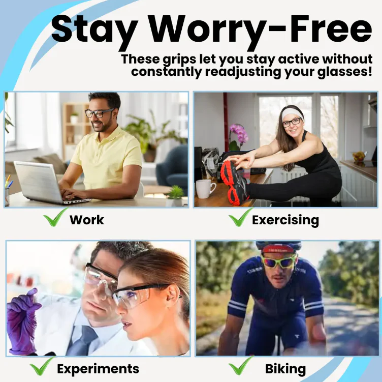 Daphtora® Non-Slip Glasses Grips (2 Pairs) - Image 7