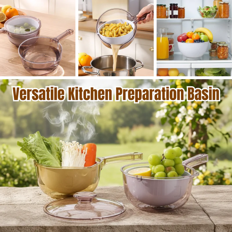 Daphtora® 360° Rotating Drain Rinse Fruit Basket & Detachable Fruit Tray - Image 4