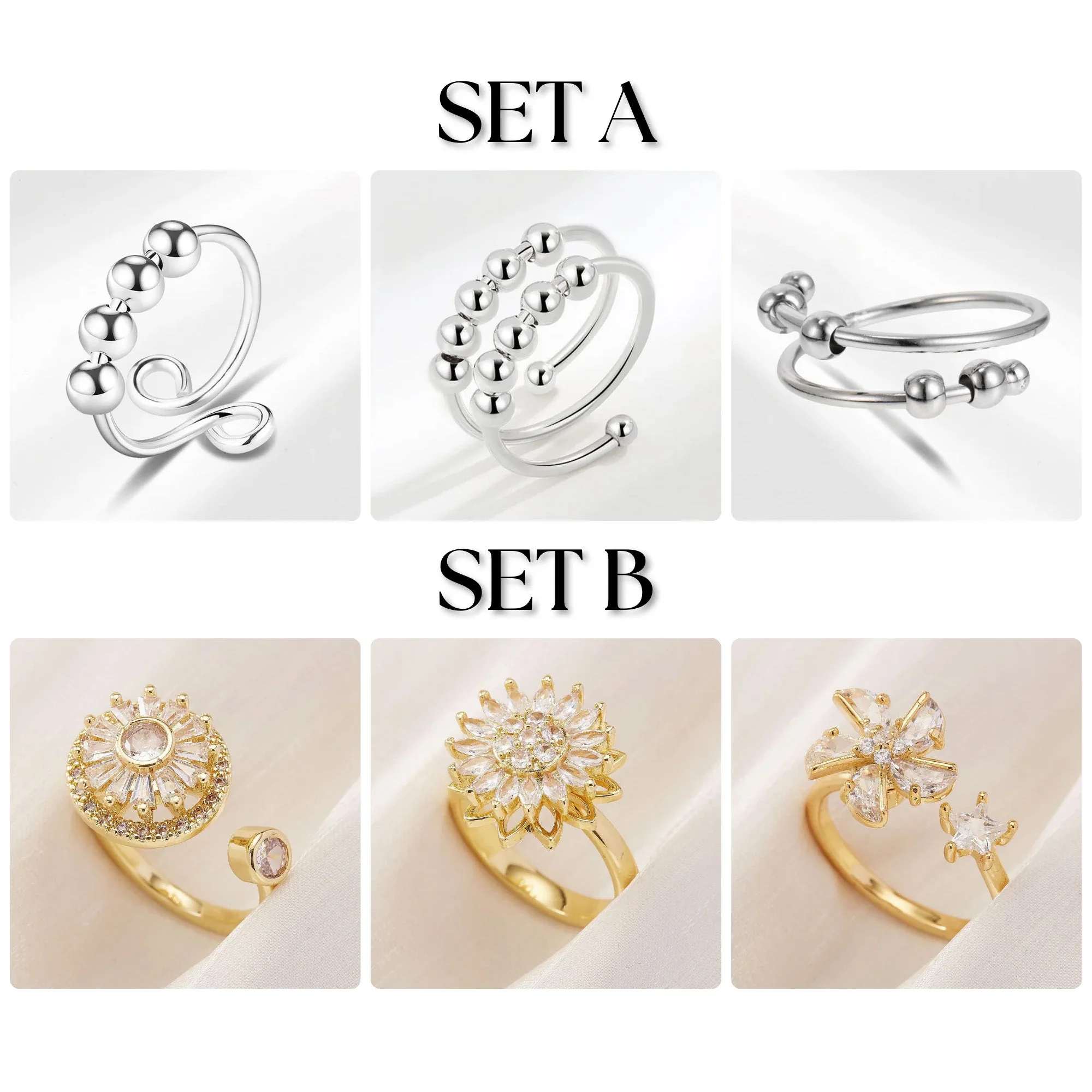 【Mega Sales】 Daphtora® Stress Relief Spinner Rings | Anxiety Relief & Meditation 🎀 - Image 6